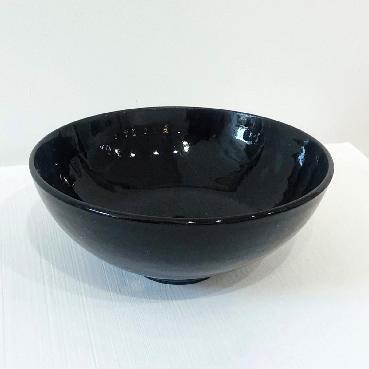 'Large Black Porcelain Bowl' by artist Robert Hunter